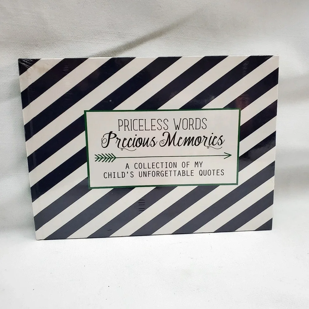 Mary‎ Square ♡ Priceless Words Precious Memories Journal ♡ Black & Green ♡ NEW!